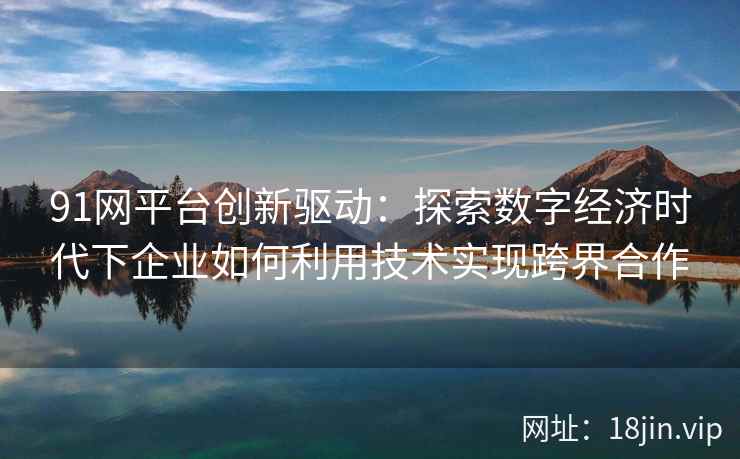 91网平台创新驱动：探索数字经济时代下企业如何利用技术实现跨界合作
