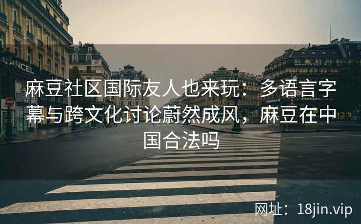 麻豆社区国际友人也来玩：多语言字幕与跨文化讨论蔚然成风，麻豆在中国合法吗