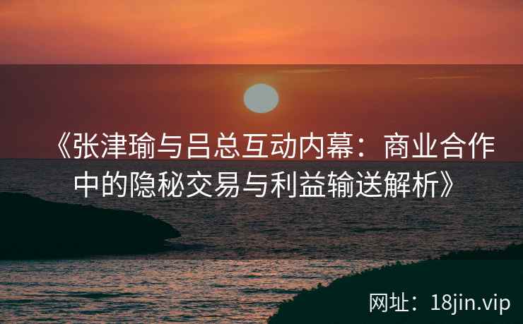 《张津瑜与吕总互动内幕：商业合作中的隐秘交易与利益输送解析》